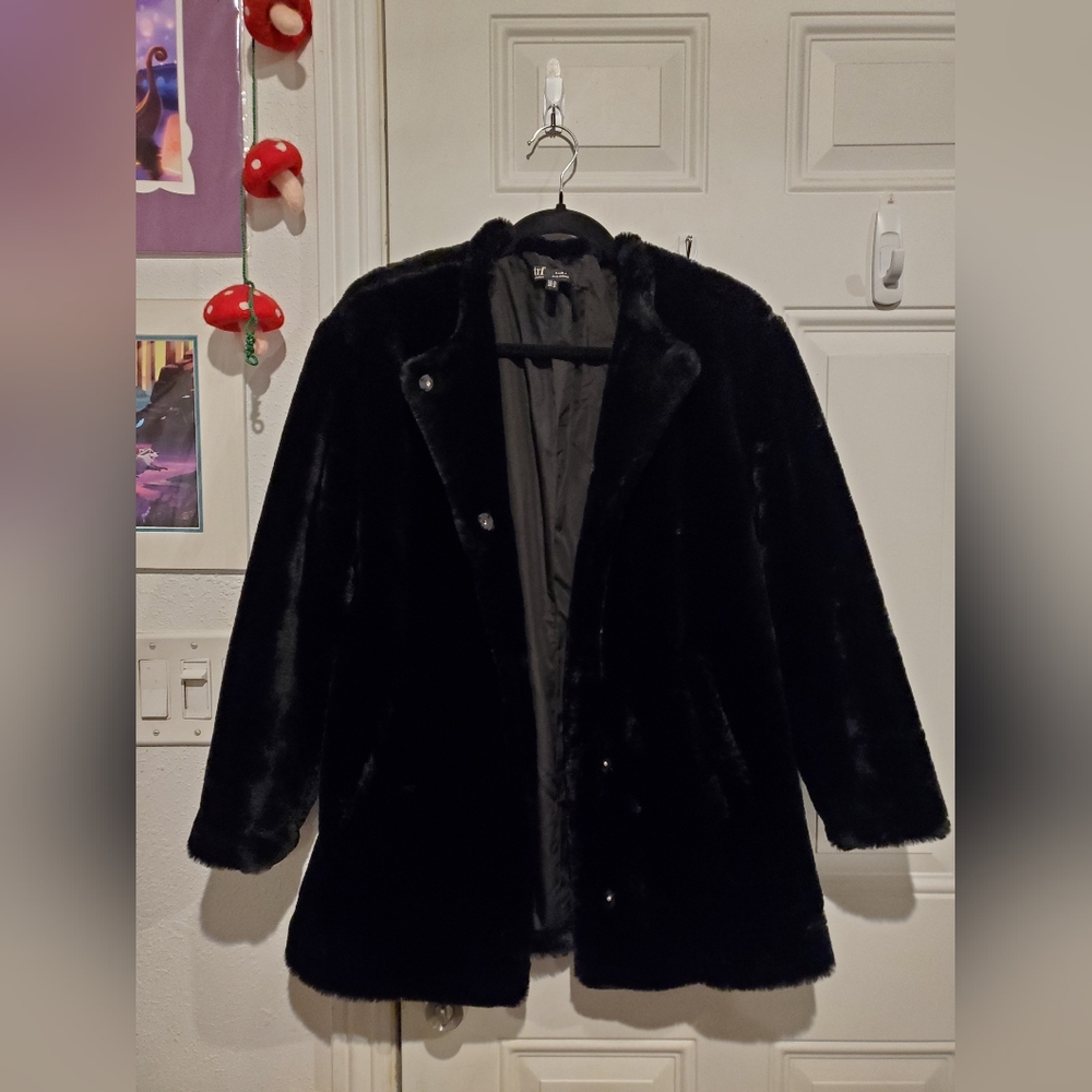 Zara trf Collection Faux Fur Jacket
